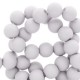 Acrylic beads 4mm round Matt Dove grey